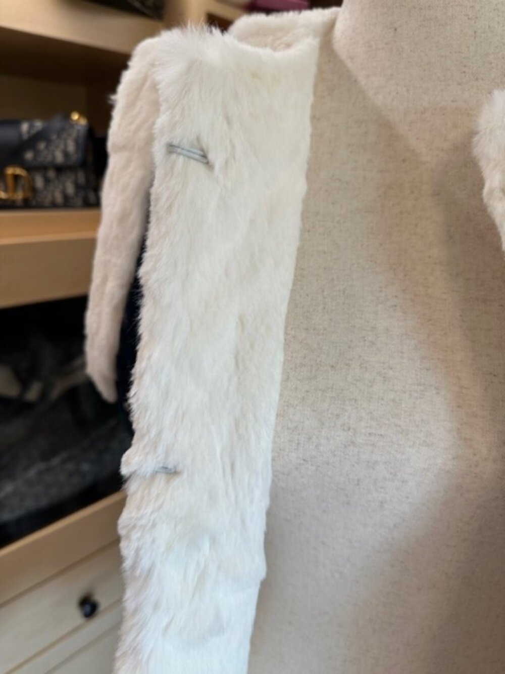 St. John Sport Blue Size S Rabbit Fur Lining Vest - Picture 6 of 8